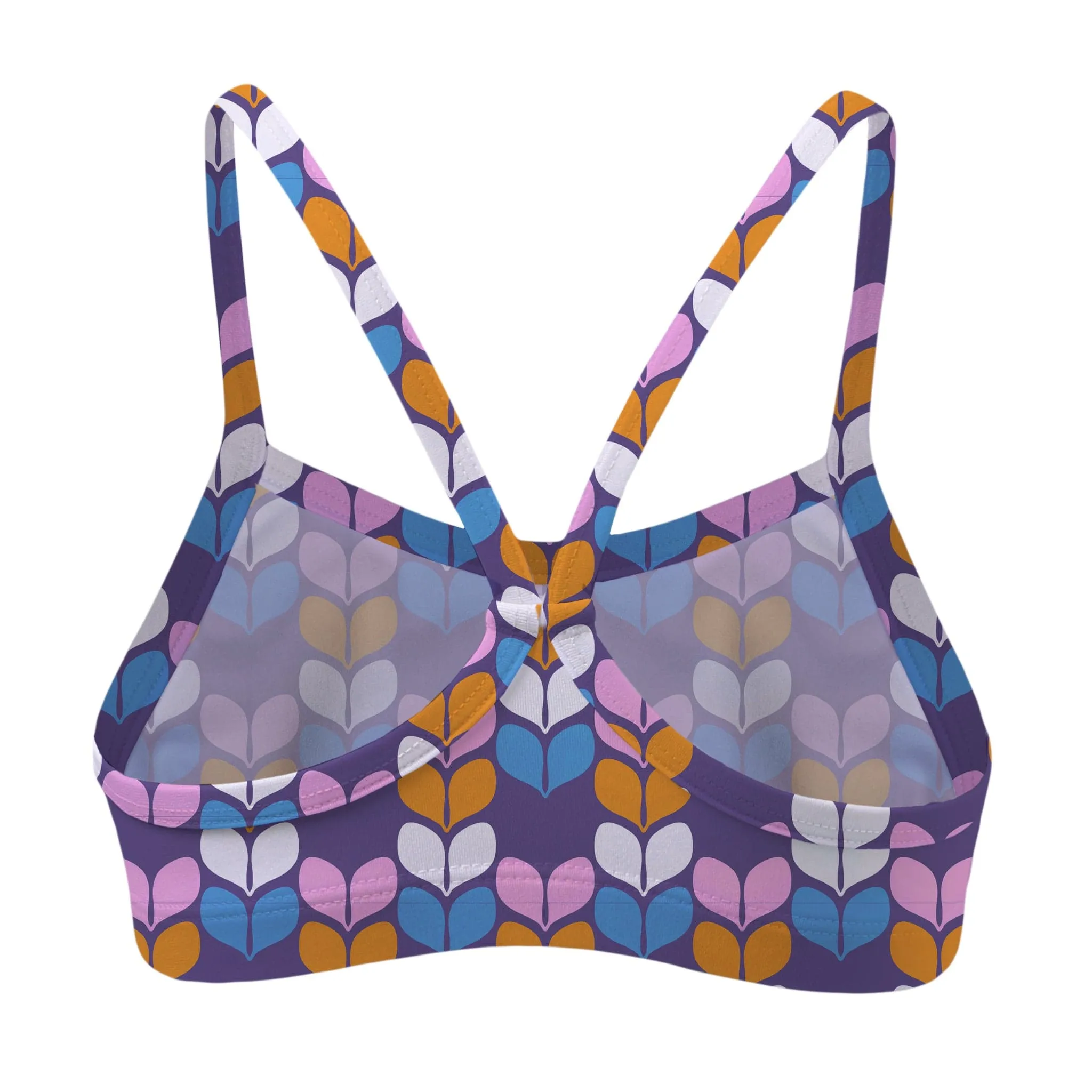 Retro Geo Petal Bikini Top