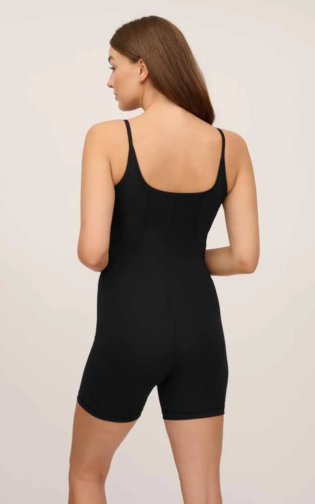 Rib Short Romper by 90 Degree