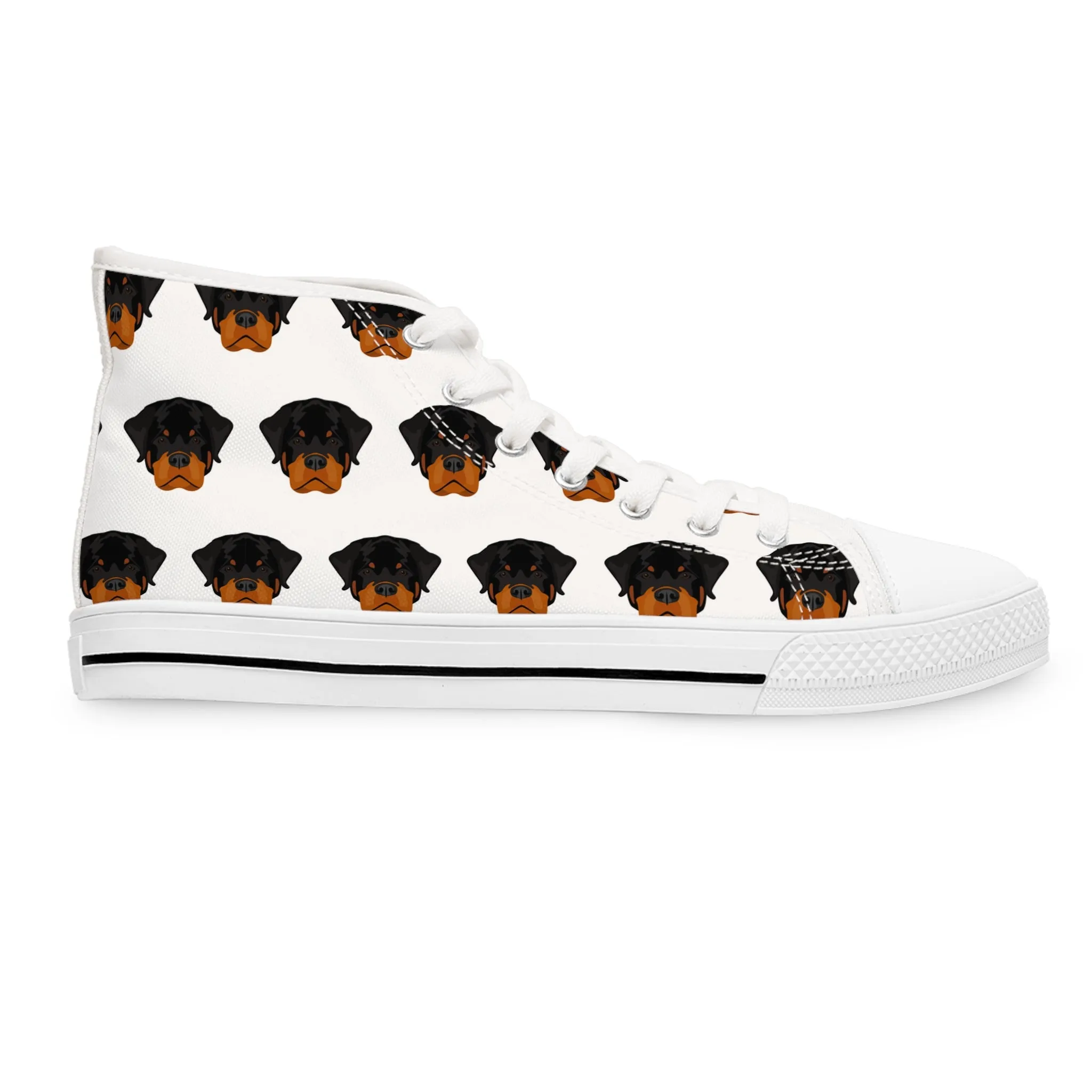 Rottweiler Dog Women's High Top Sneakers