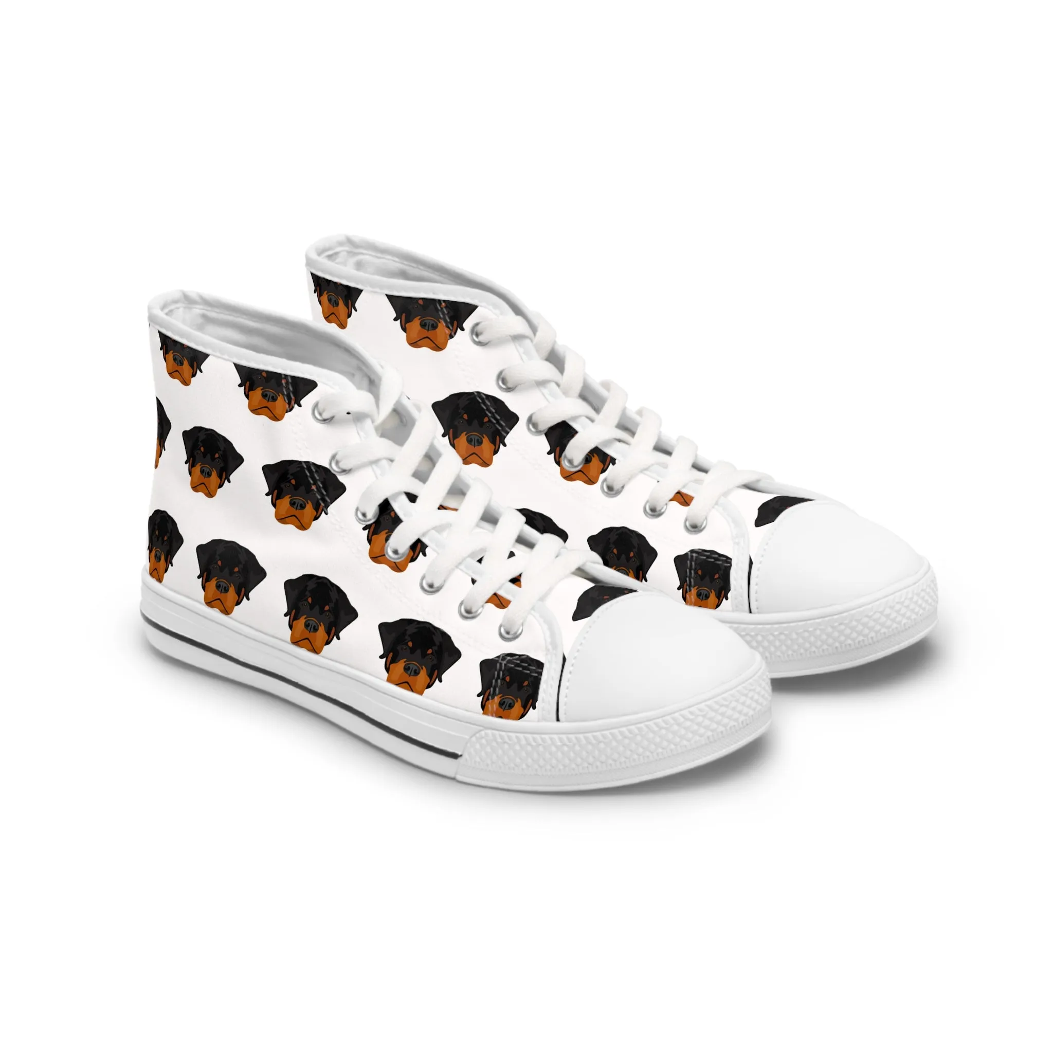 Rottweiler Dog Women's High Top Sneakers