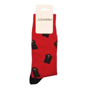 Schoffel Single Cotton Socks - Chilli Oakham