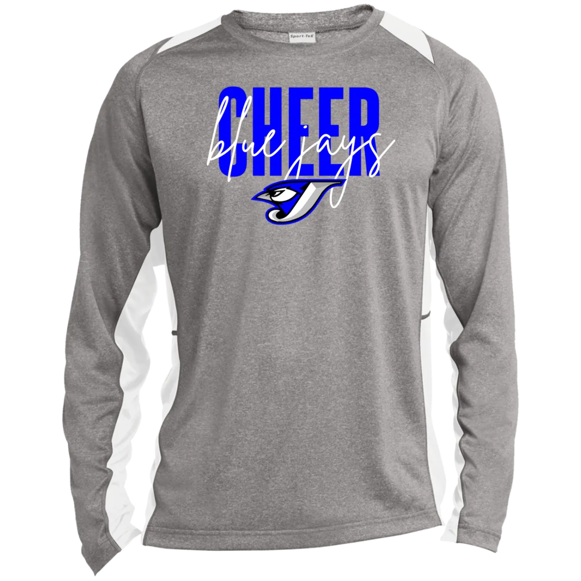 Script Cheer ST361LS Long Sleeve Heather Colorblock Performance Tee