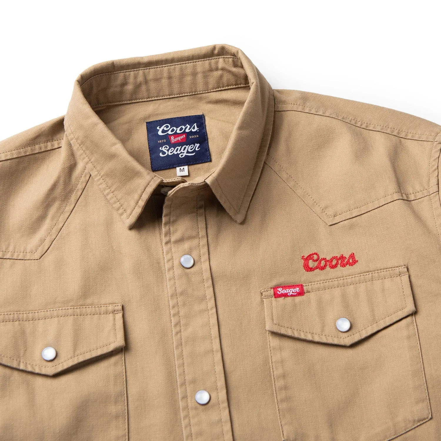 Seager x Coors Reagan Denim PearlSnap