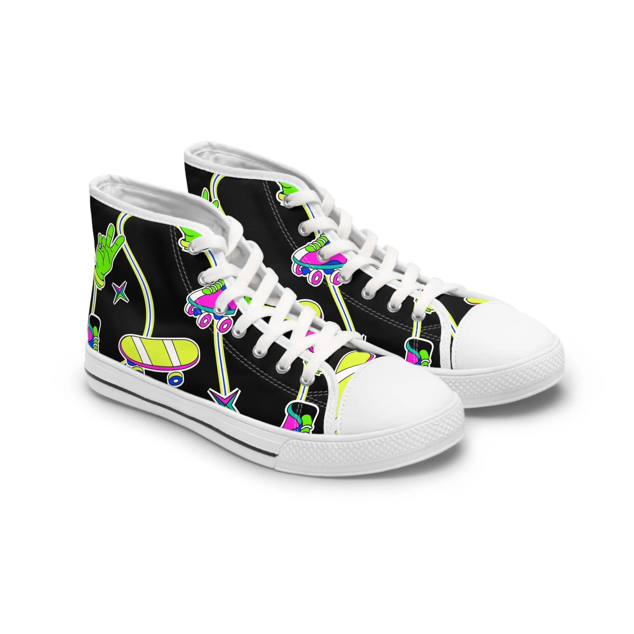 Skateboard and Skates Women's High Top Sneakers