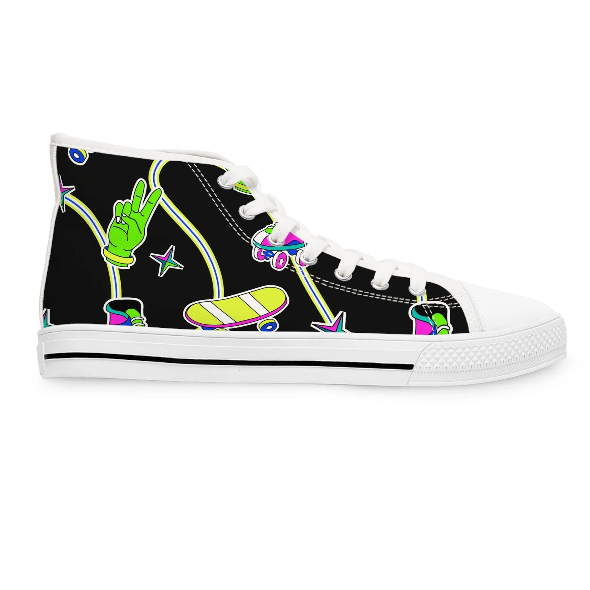 Skateboard and Skates Women's High Top Sneakers