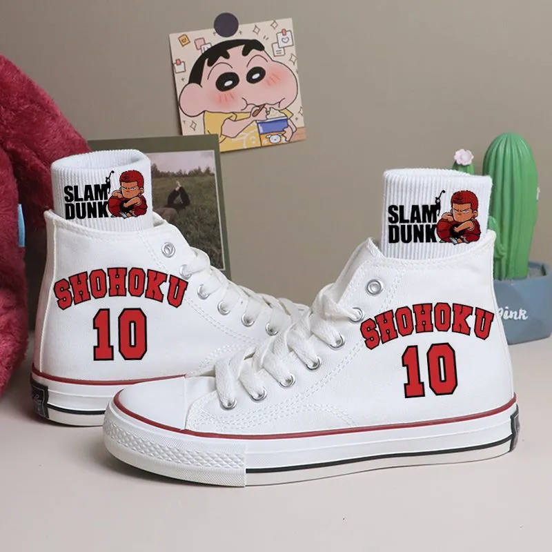 Slam Dunk graphic co-branded high canvas shoes