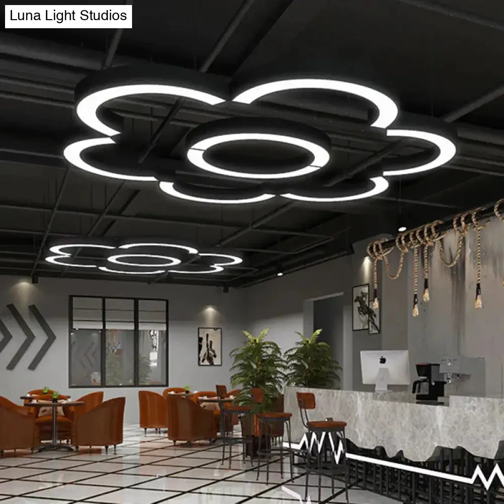 Sleek Metallic LED ARC Pendant: Ideal for Gyms, Shopping Centers, and Spacious Venues