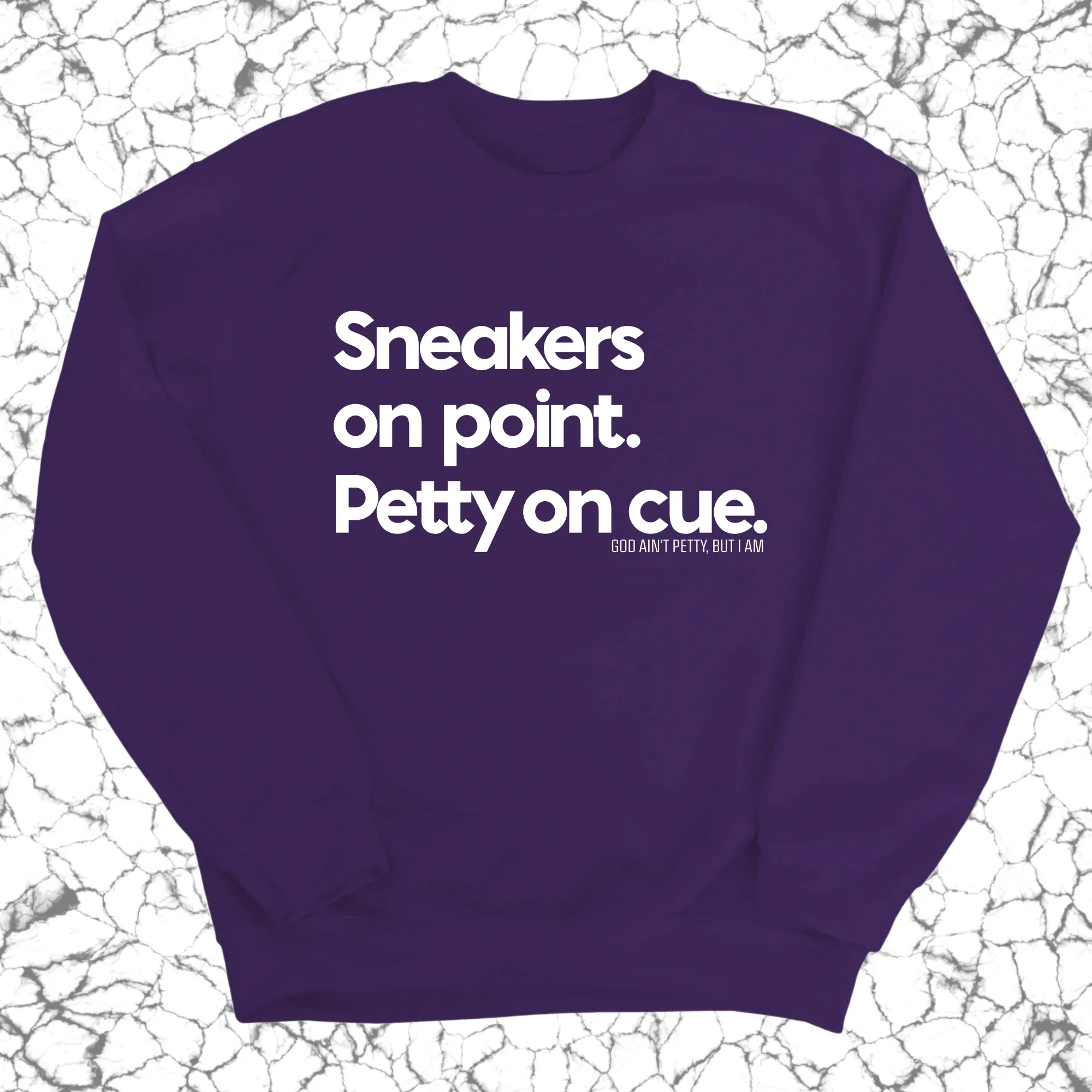 Sneakers on point. Petty On Cue Unisex Sweatshirt