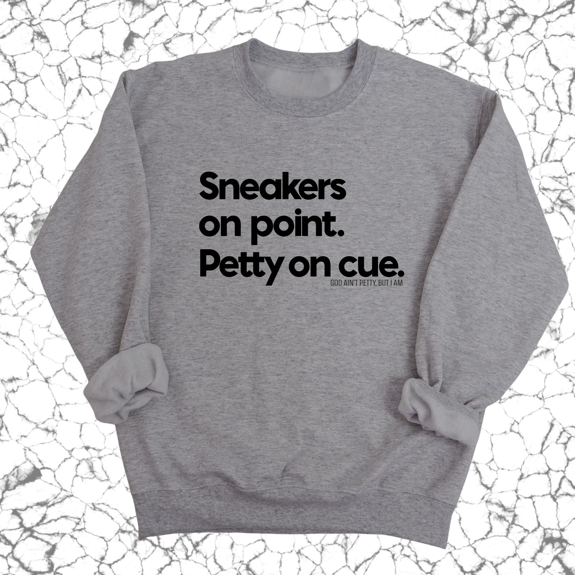 Sneakers on point. Petty On Cue Unisex Sweatshirt