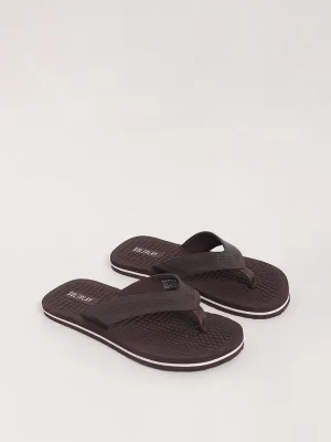 SOLEPLAY Brown Self-Patterned Flip-Flop