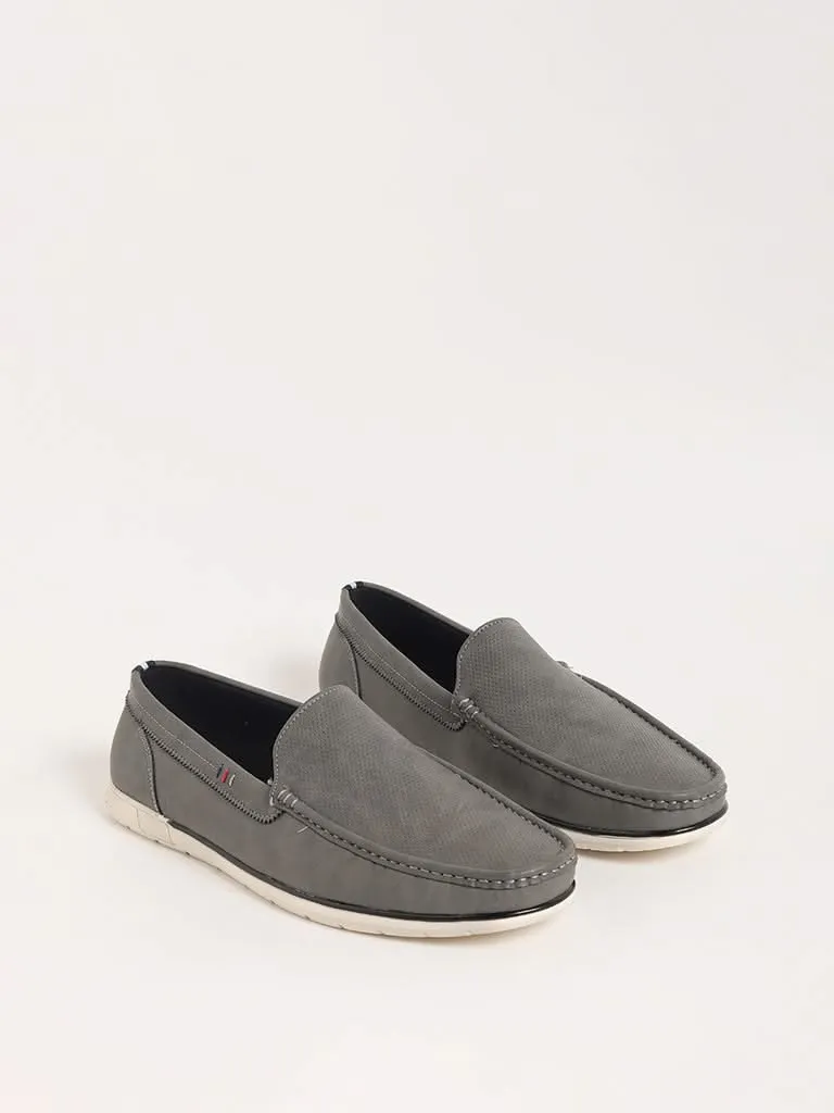 SOLEPLAY Grey Slip-On Casual Loafers