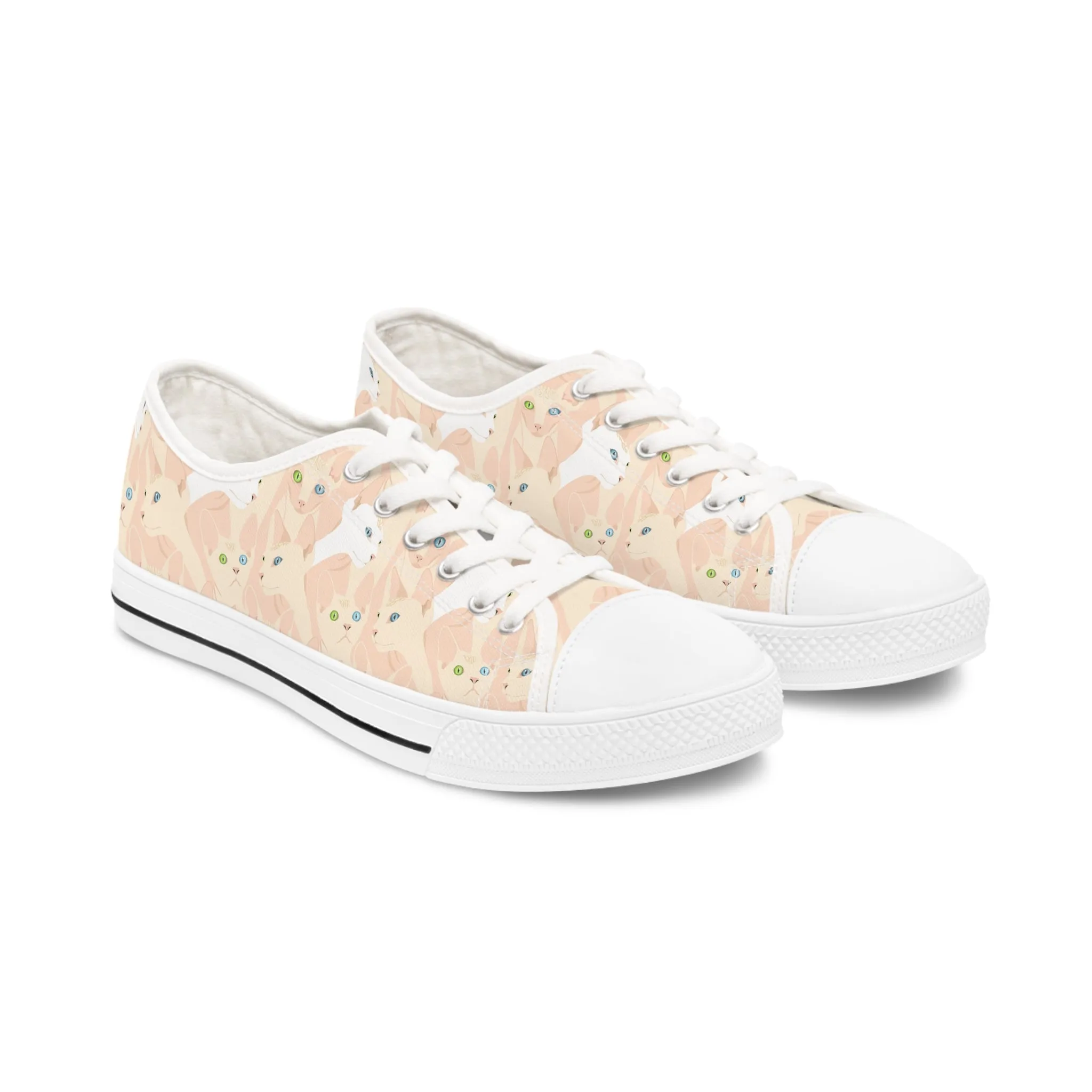 Sphynx Cat Women's Low Top Sneakers