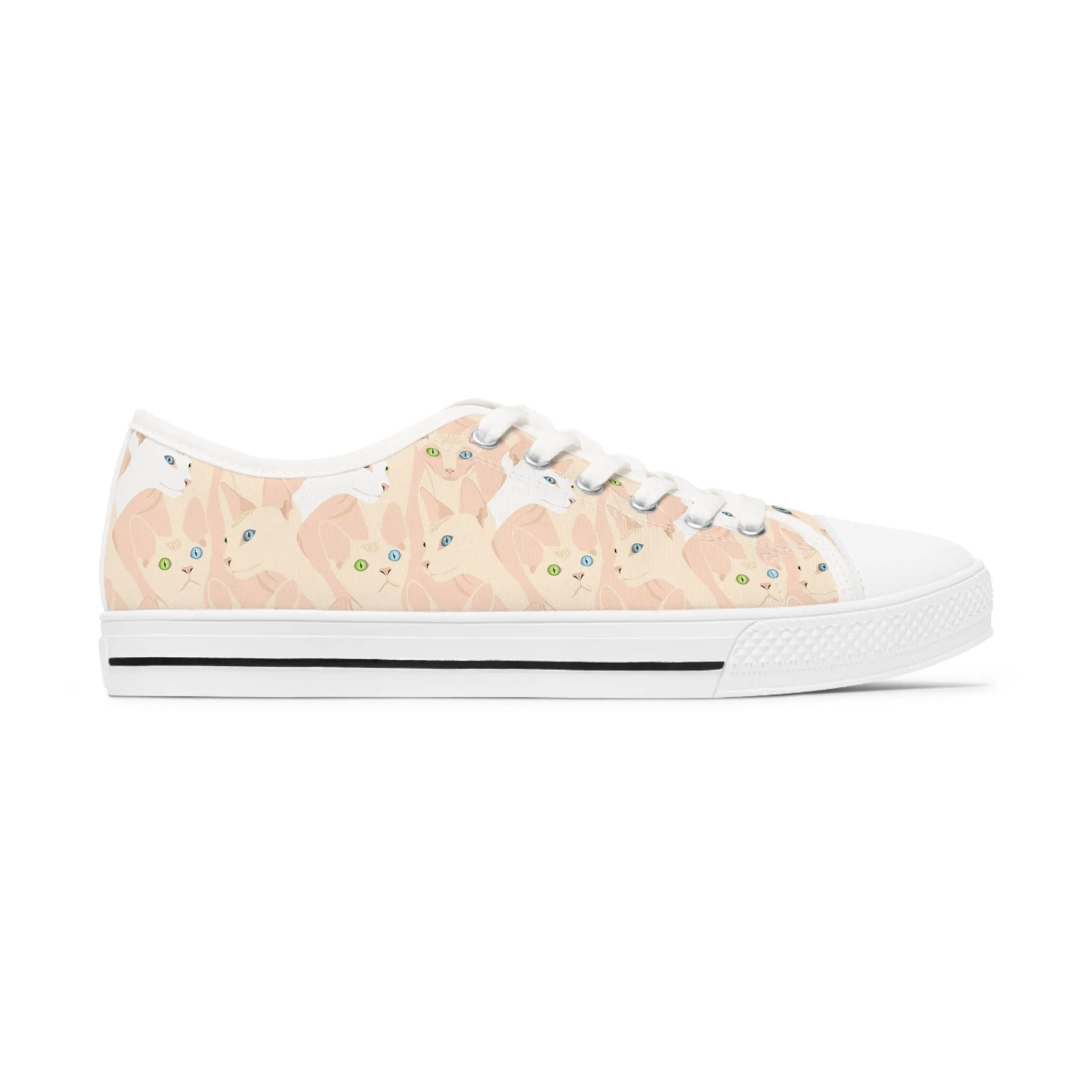 Sphynx Cat Women's Low Top Sneakers