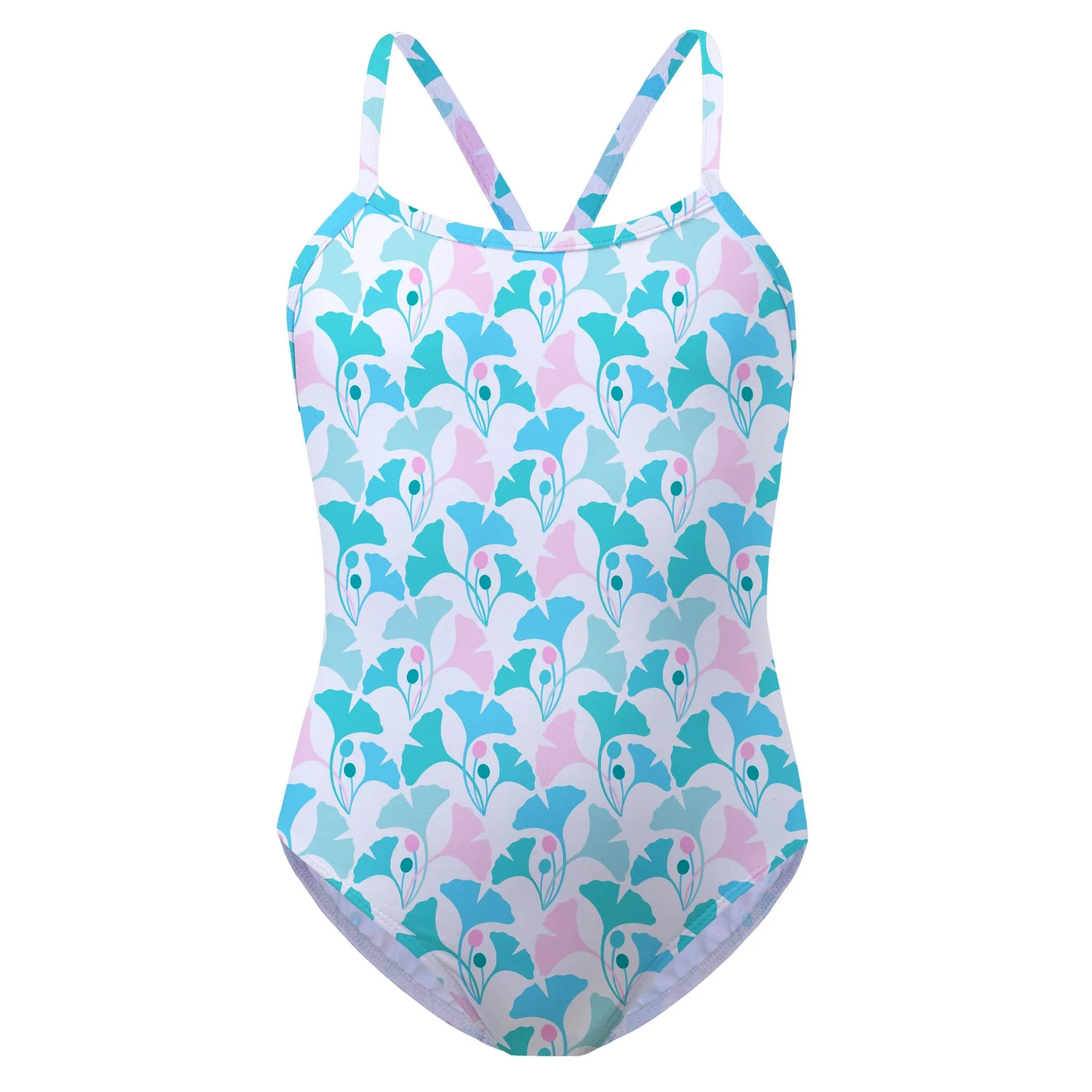 Summer Gingko Racerback Swimsuit