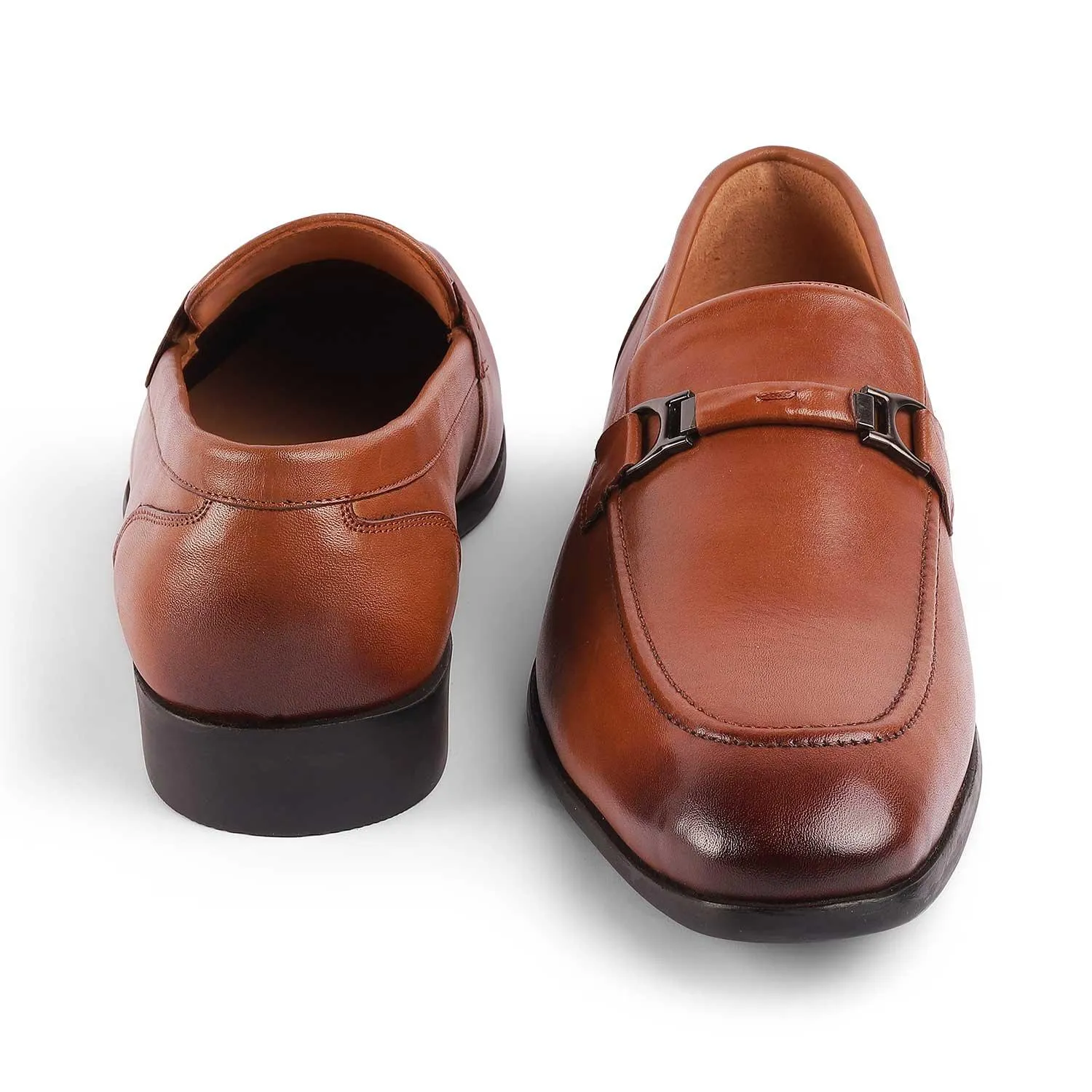 Tresmode Rofel Tan Men's Leather Loafers