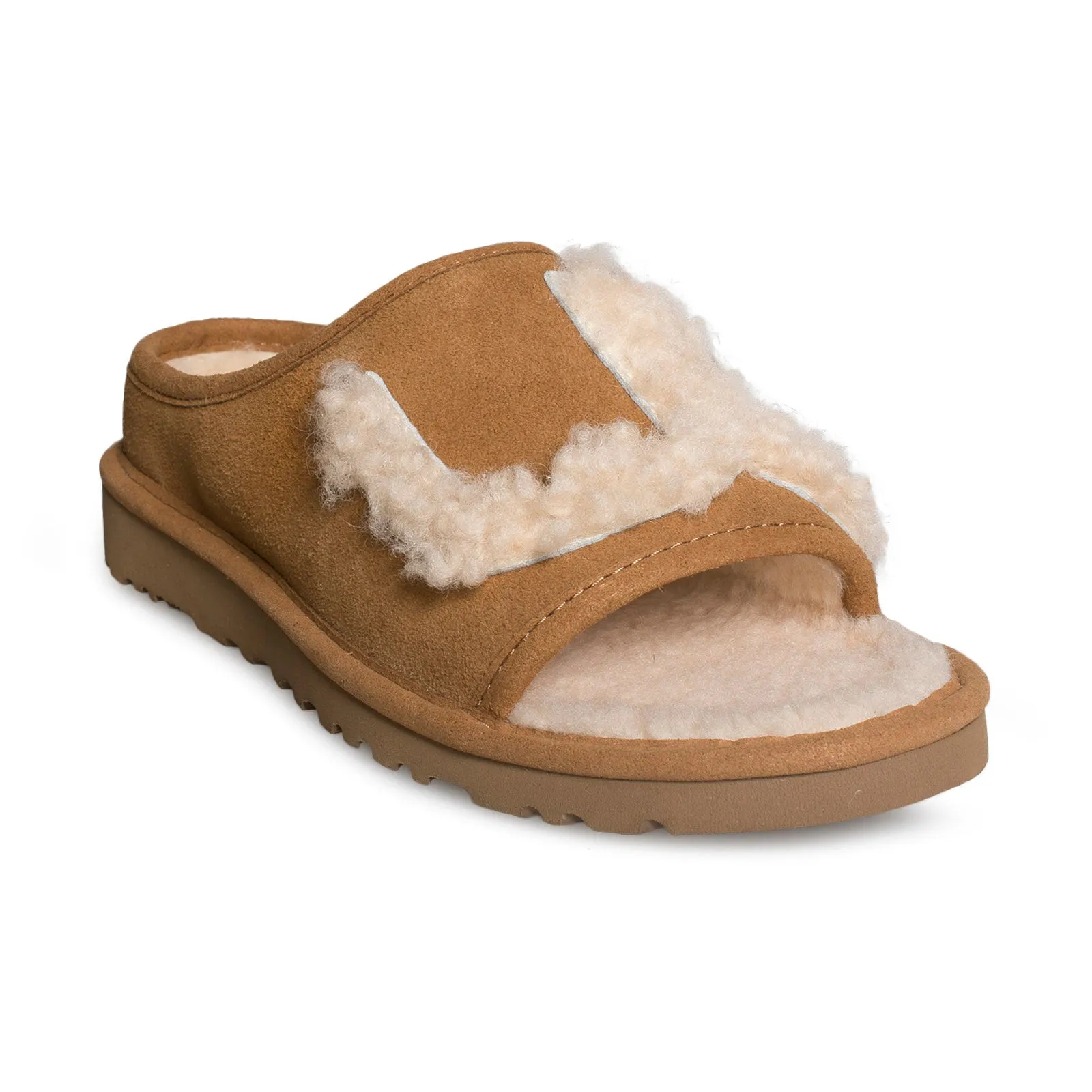 UGG Slide Chestnut/Natural Slippers - Women's