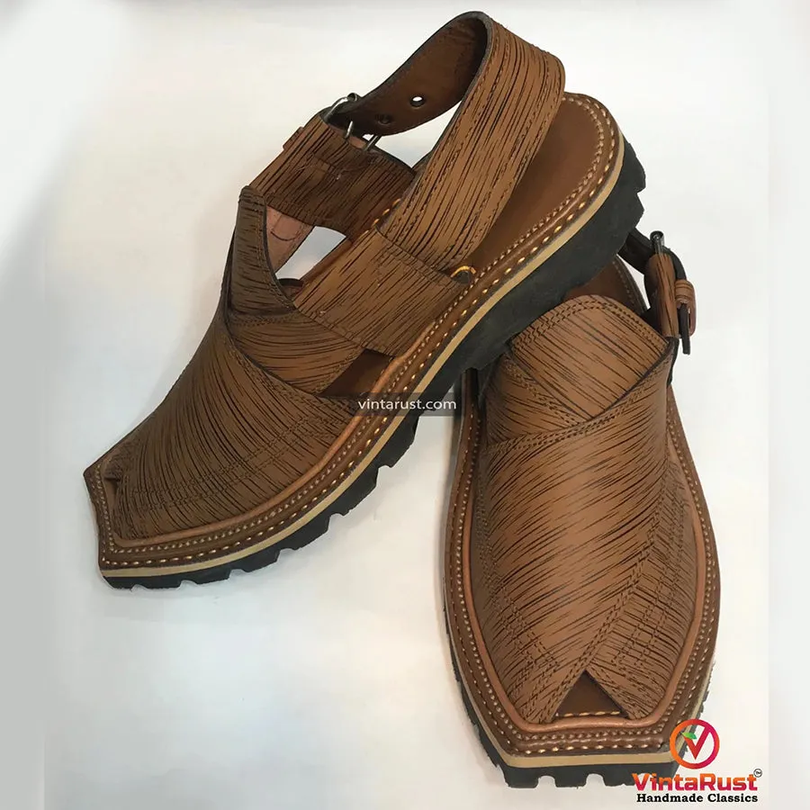 Unique Stylish Handmade Peshawari Men's Chappal