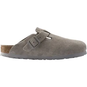 Unisex Birkenstock Boston Soft Footbed Stone Coin Suede