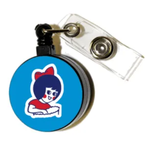 Utz Girl (Blue) / Retractable Badge Holder