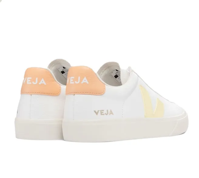 VEJA Campo chromefree leather white sun peach women