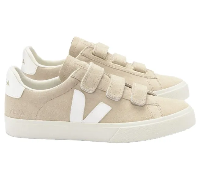 VEJA Recife Chromefree Leather Almond White Women