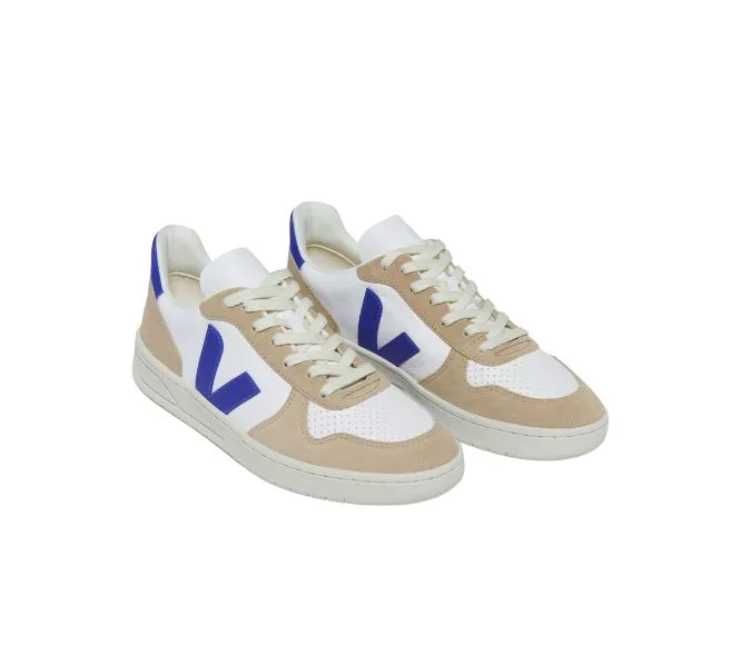 VEJA V-10 Cromefree leather extra white paros sahara men