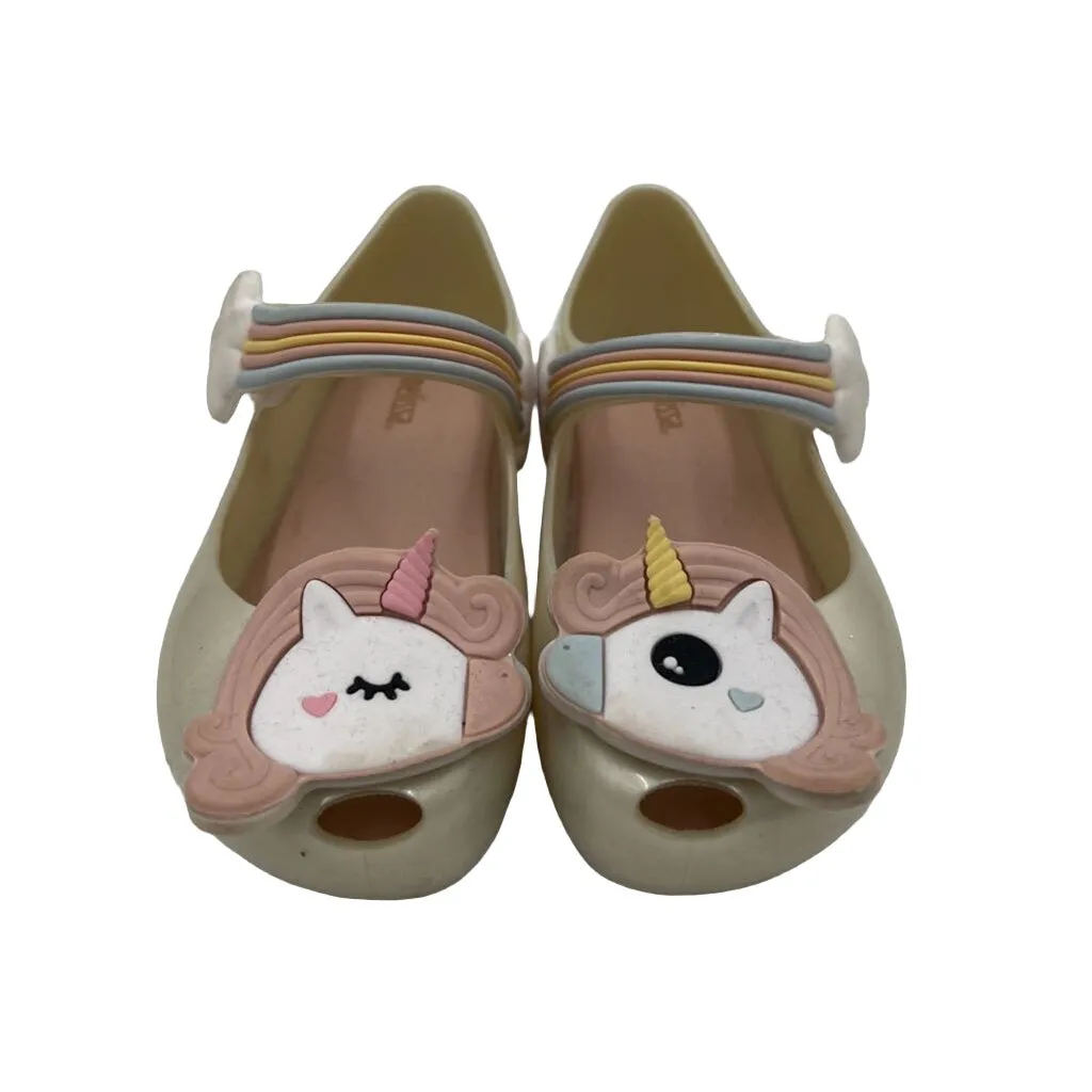 Velcro Peak A Boo Toe Slip On Shoes / Unicorn