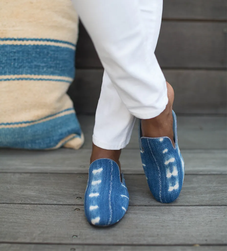 Vintage Indigo Mule