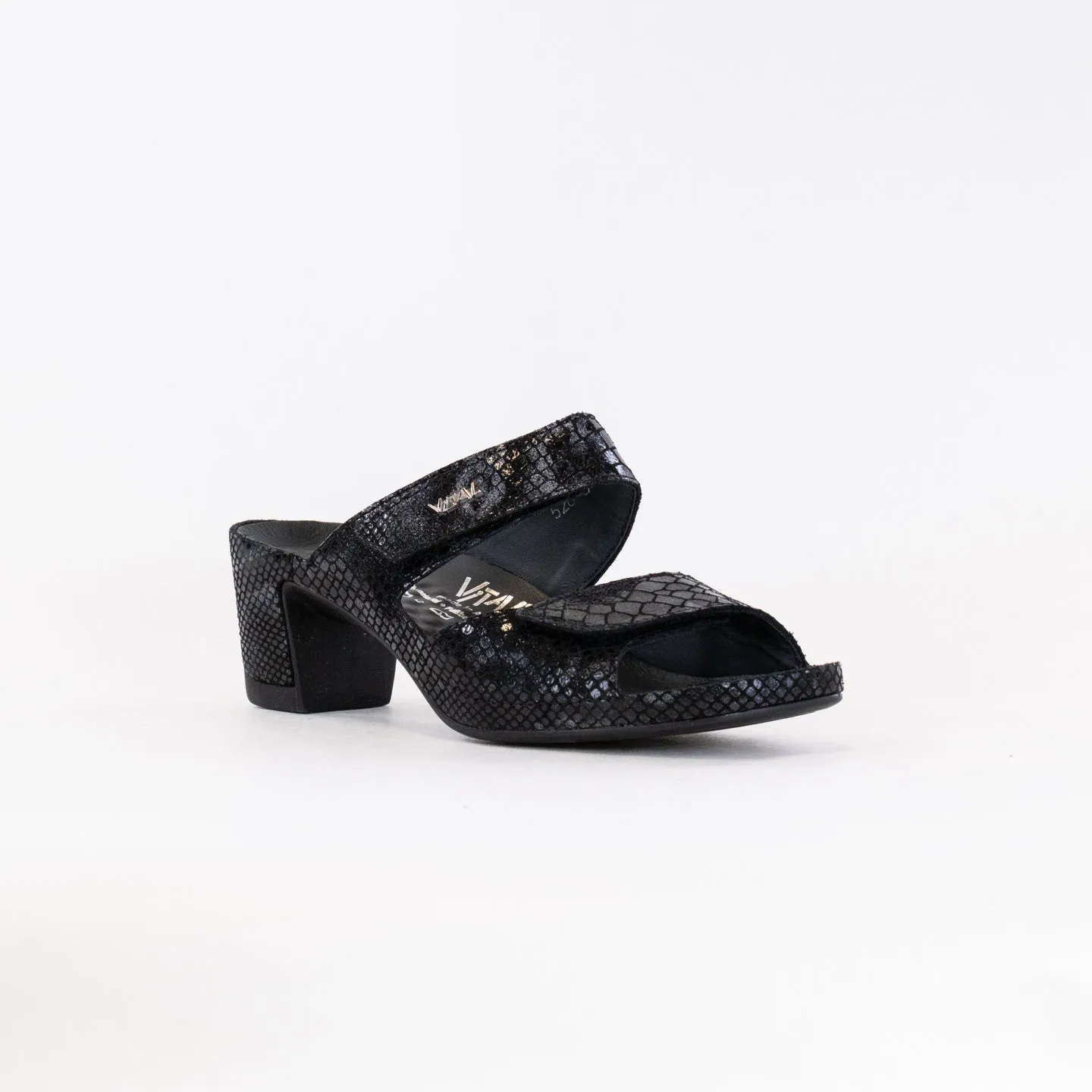 Vital Joy Mule Sandal (Women's) - Black Snake Leather