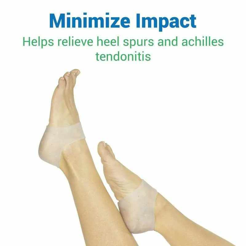 Vive Health Gel Heel Protectors - White