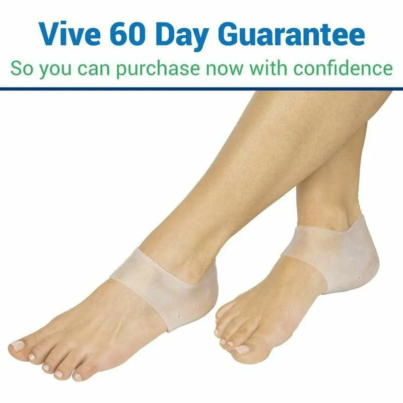 Vive Health Gel Heel Protectors - White