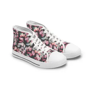 Watercolor Eucalyptus Women's High Top Sneakers