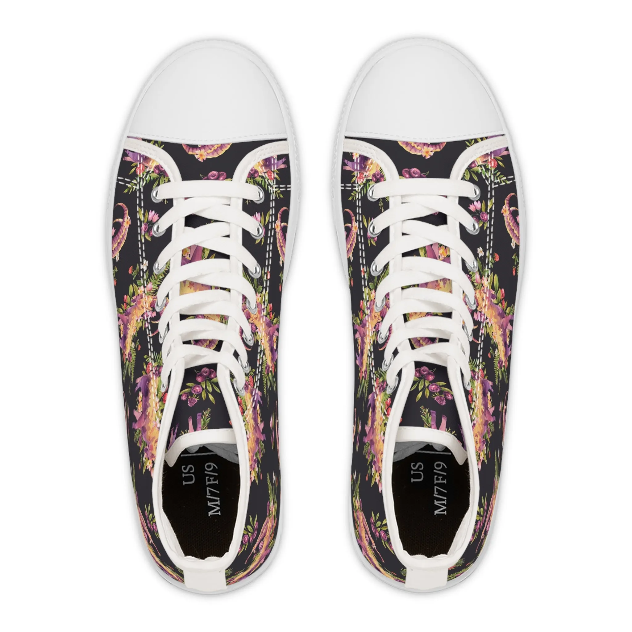 Watercolor Goat Women's High Top Sneakers