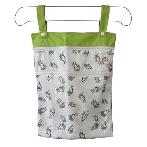 Wet Bag XL - Moo Family Green