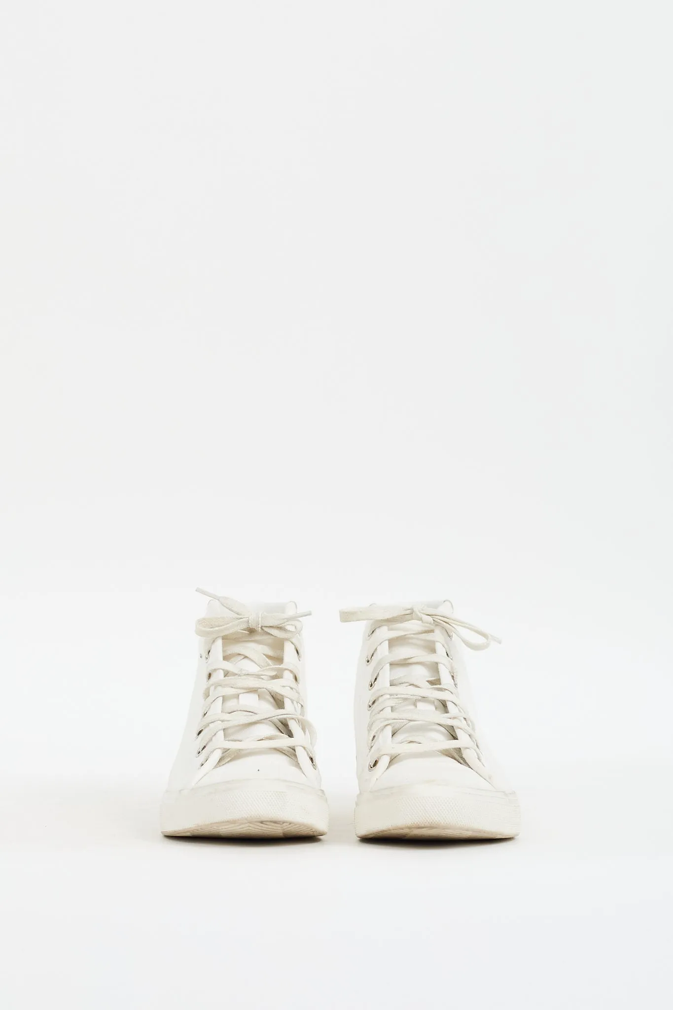 White Canvas Malibu High Top Sneaker