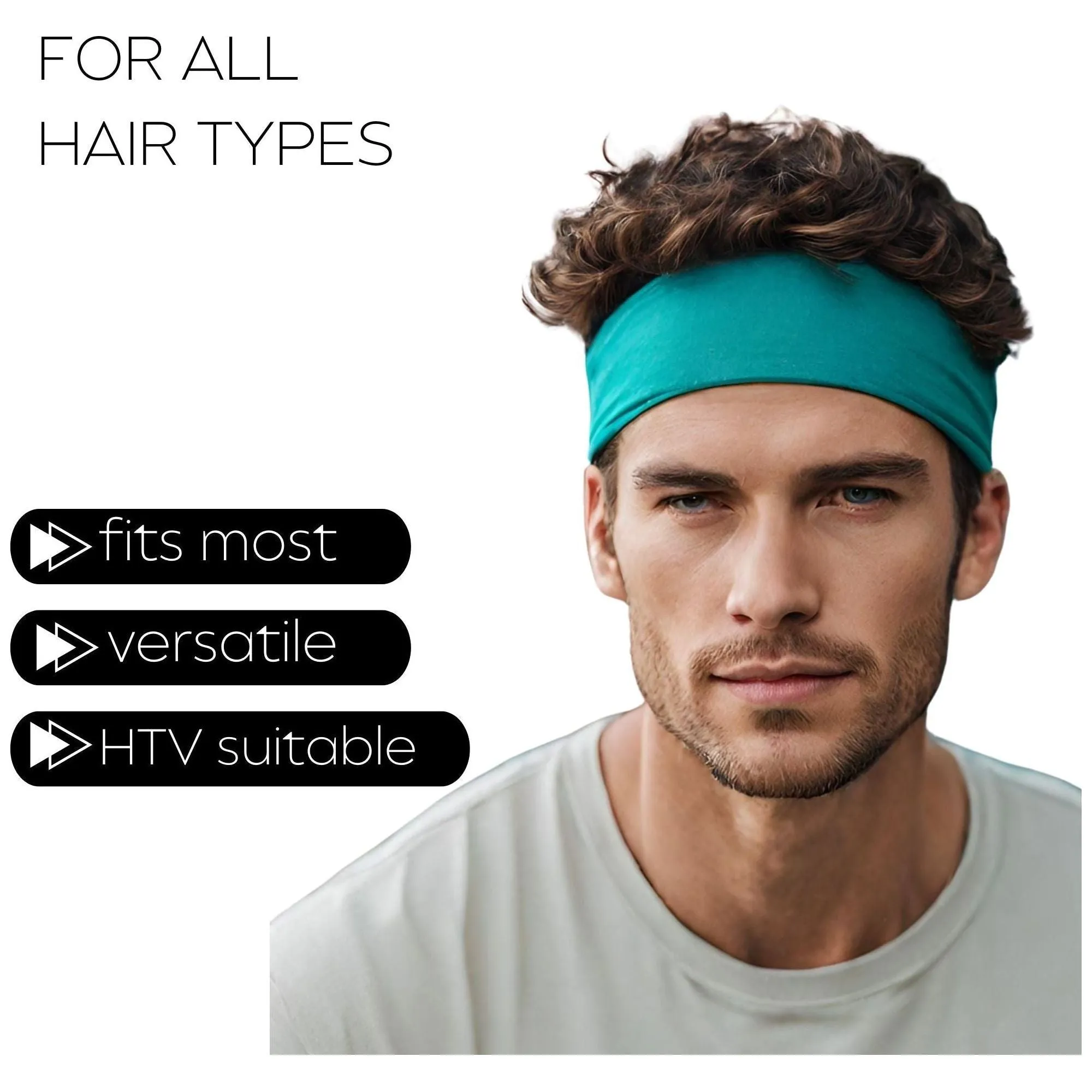 Wide Cotton Headbands Soft Stretch Headband Elastic Head Bands You Pick Colors & Quantities