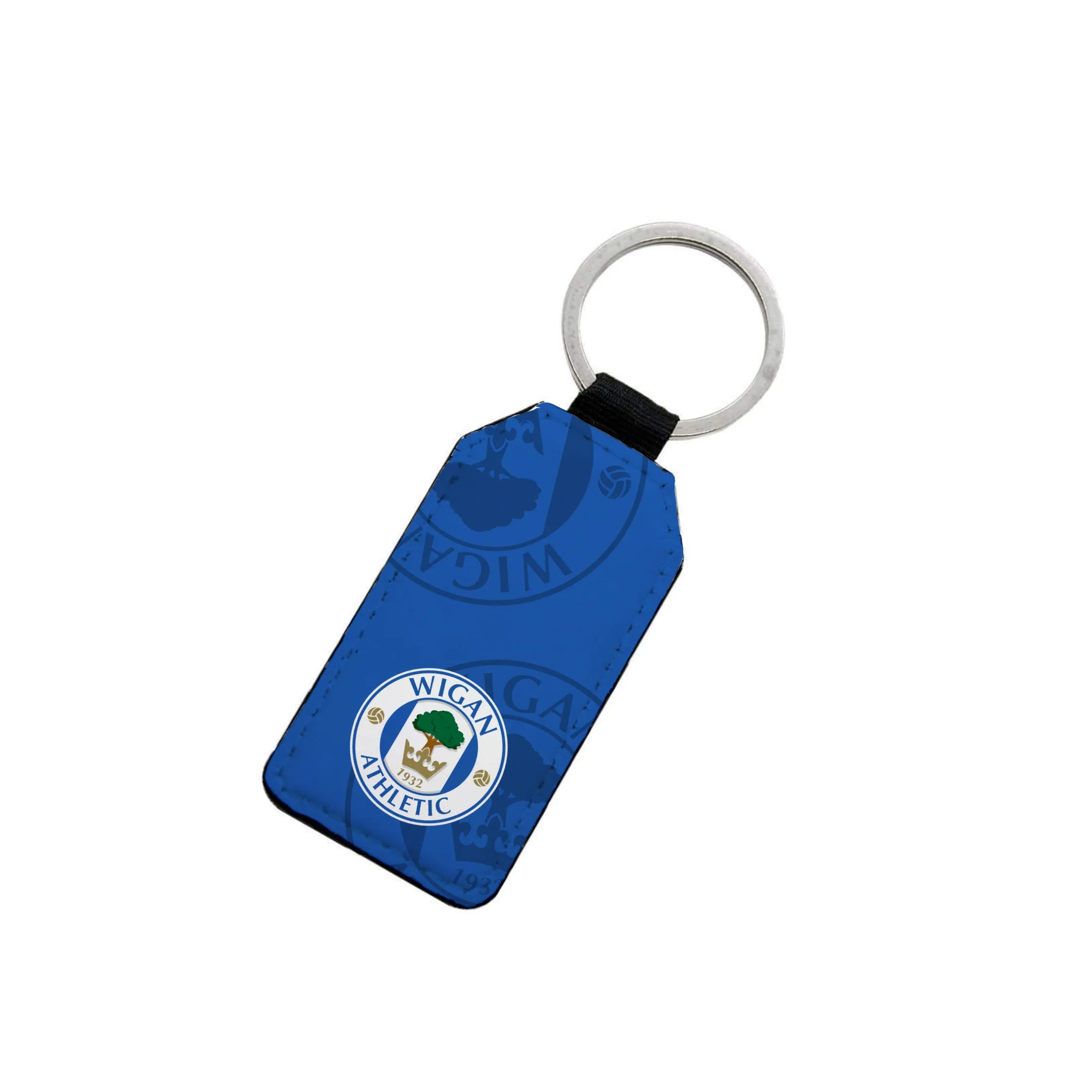 Wigan Athletic Leather Keyring