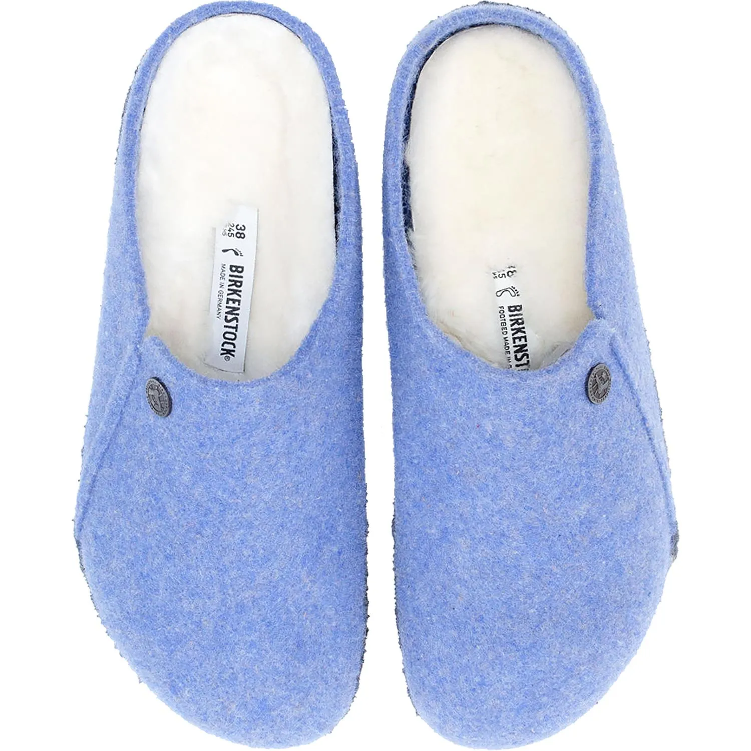 Women's Birkenstock Zermatt Light Blue Wool