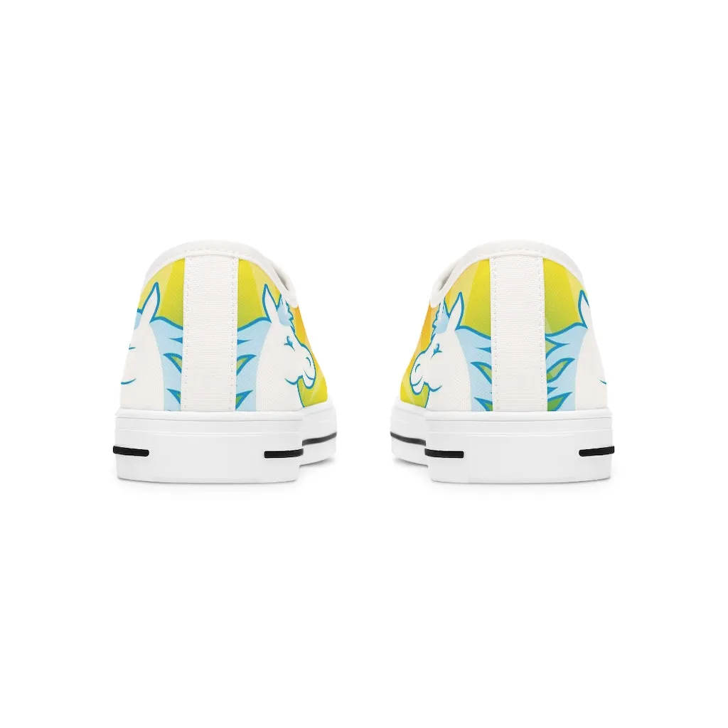 Women's Crowgodshi Rainbow Unicorn Low Top Sneakers