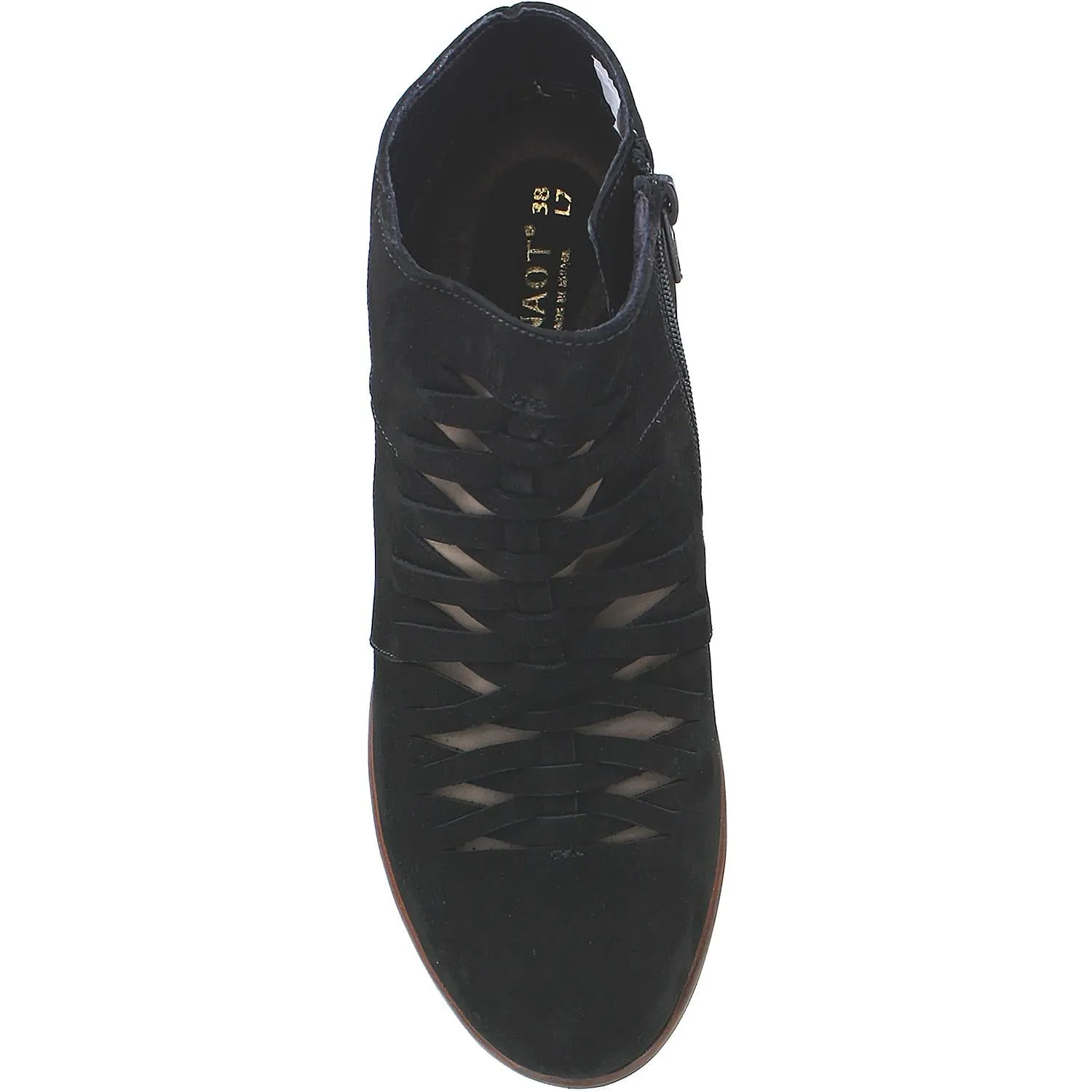 Women's Naot Leveche Black Velvet/Shiitake Nubuck