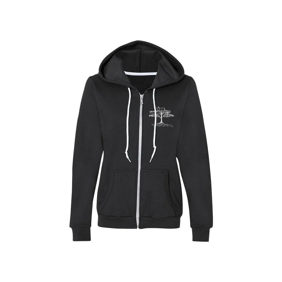 Women's Tree Badge Zip Hoodie