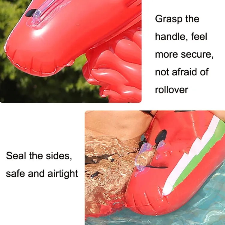 ZY-156 Water Inflatable Watermelon Floating Row with Backrest(Watermelon Red)